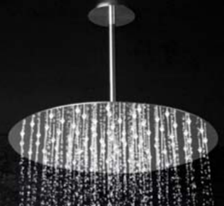 Rain Therapy PS ZI-355 Round Shower Head Ceiling Mounted, 8" Shower Arm