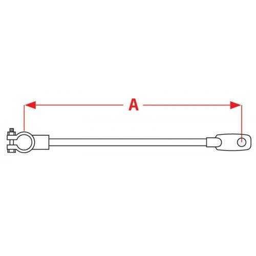 Uriah Products UV0080 Black Top Post Battery Cable
