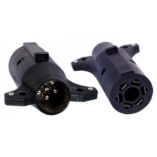 Uriah Products UE726000 7-way RV to 6-way Round Molded Adapter