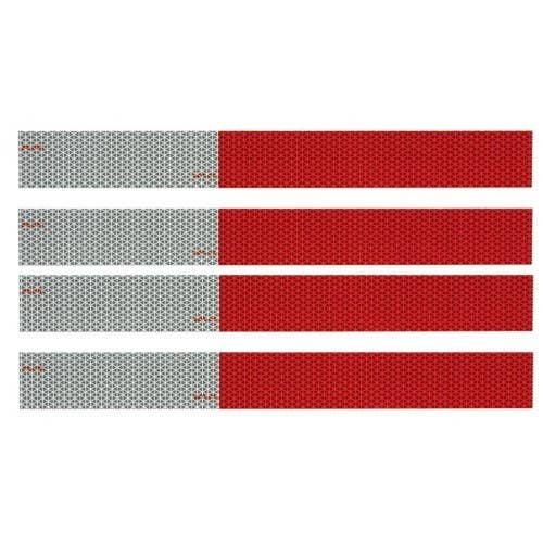 Uriah Products UL465004 12" Red/Silver Conspicuity Tape Kit- 4pk.