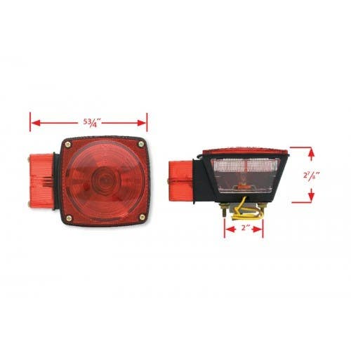 Uriah Products UL452002 6-3/4" Red Trail Light