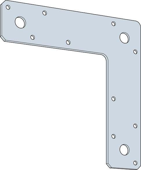 Simpson Strong-Tie L-Shaped Strap, Zinc Galvanized, 14-ga.