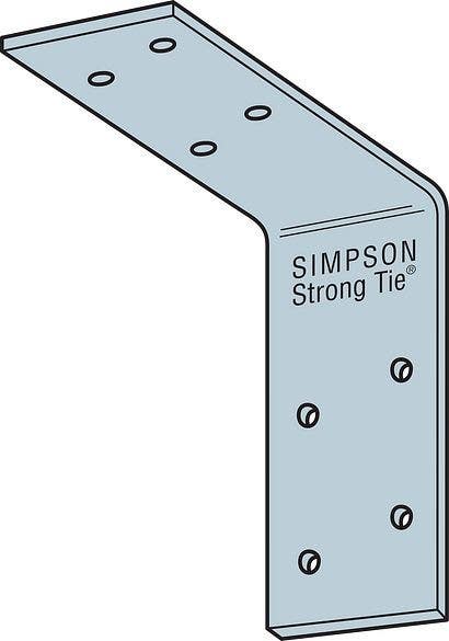 Simpson Strong-Tie A 90 Degree Connection Angle, Zinc Galvanized, 12-ga.