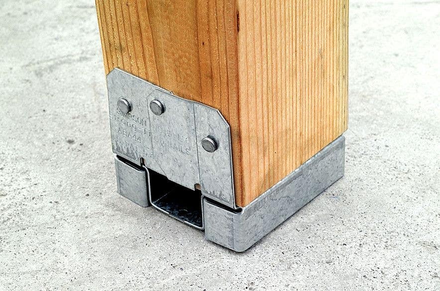 Simpson Strong-Tie ABA Adjustable Post Base, ZMAX