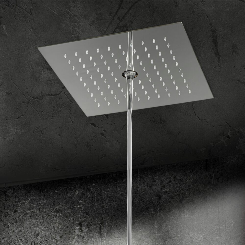 Rain Therapy PS ZI-39178 17" Square Shower Head w/ Tub Filler, Ceiling Flush Mounted