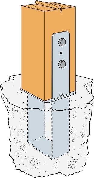 Simpson Strong-Tie CB Column Base, Galvanized