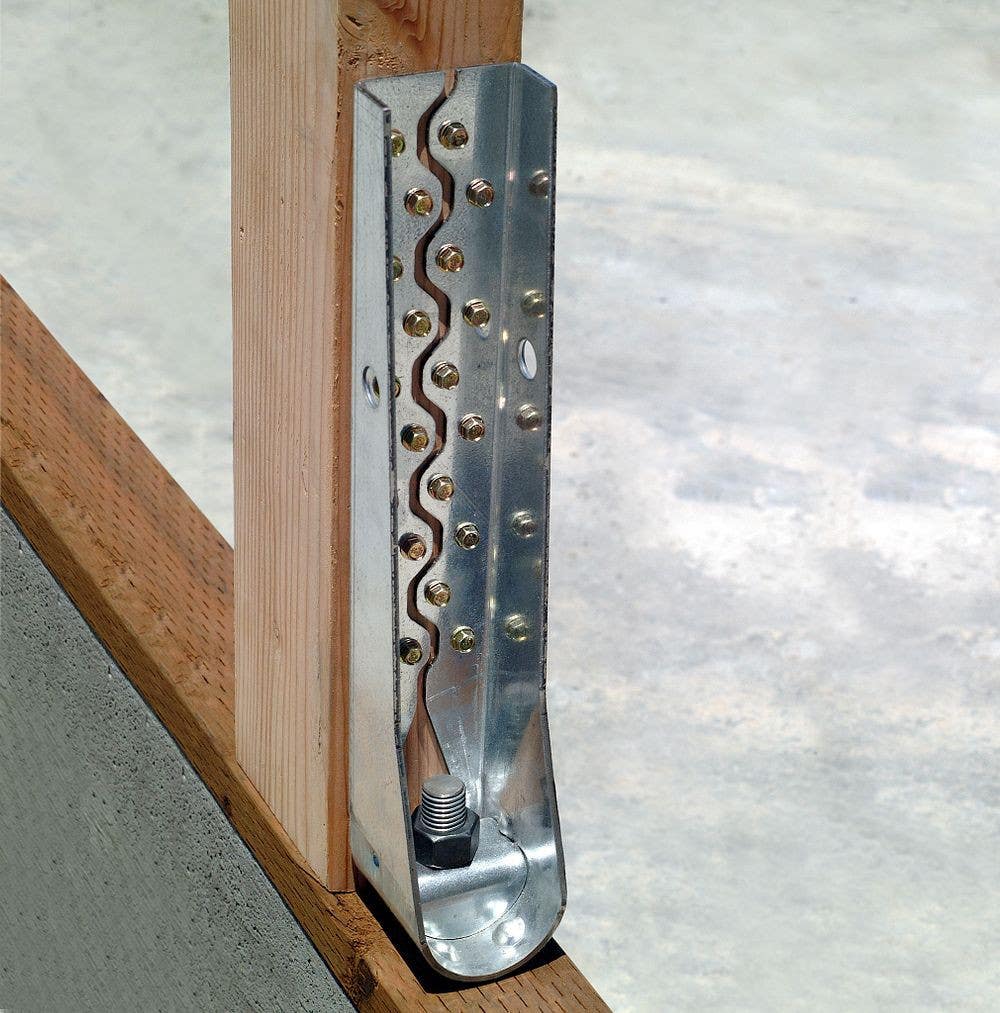 Simpson Strong-Tie HDU8-SDS2.5 Holdown, 10-ga., Zinc Galvanized, 3" W x 16-5/8" H x 3-1/2" L