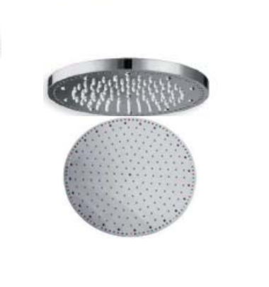 Rain Therapy PS CR-PD022 9-1/2" Diam. Rain Shower Head w/ LED Light, Polished Stainless Steel