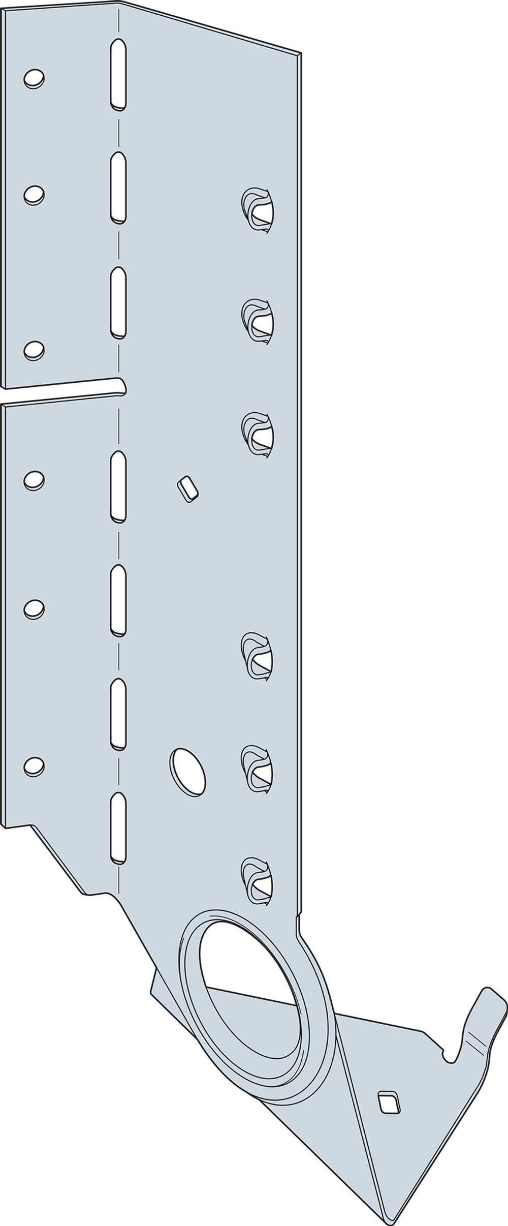 Simpson Strong-Tie LSSJ210 Face-Mount Adjustable Light Slopeable/Skewable Jack Hanger, 18 ga., ZMAX