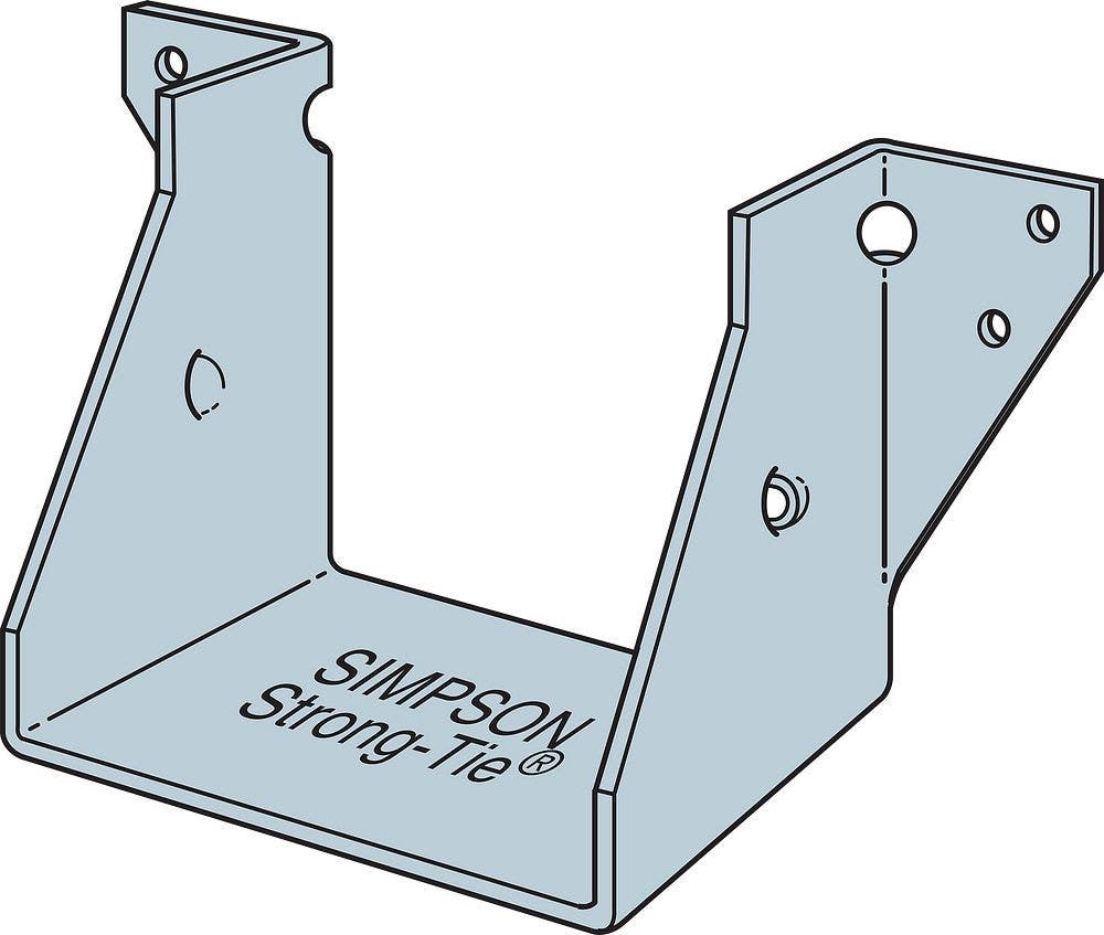 Simpson Strong-Tie LUS4 Light-Capacity U-Shaped Hanger w/ Double-Shear Nailing, 18 ga., 3-9/16" W
