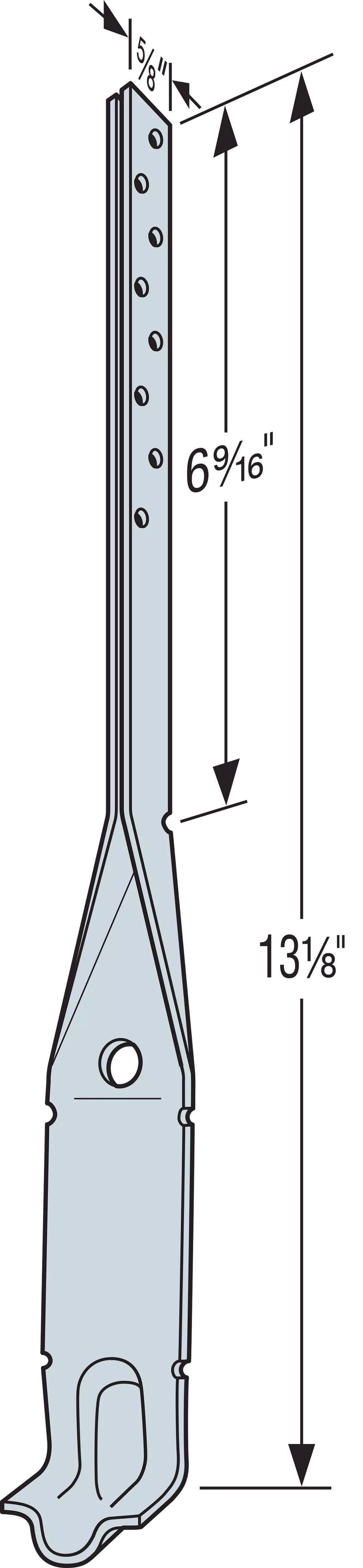 Simpson Strong-Tie MAB15Z Mudsill Anchor, 18 ga., ZMAX