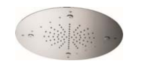 Rain Therapy PS ZI-63236 16-1/2'' Shower Head w/ Chromotherapy LED Light, Rain Head & Mist Jet
