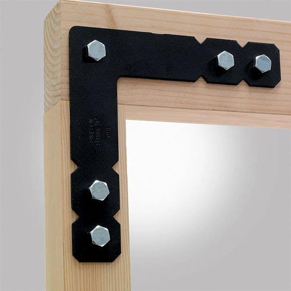 Simpson Strong-Tie OHL Ornamental Heavy L Strap, 7 ga., 2-1/2" W x 12" H x 12" L, Powder Coating, Black