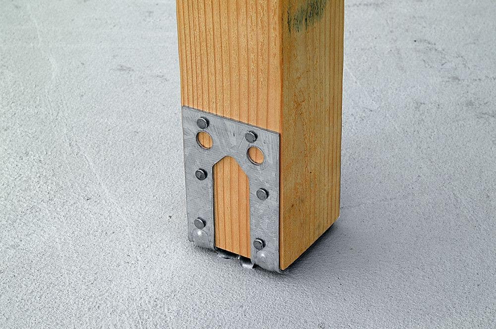 Simpson Strong-Tie PB44Z Post Base, 12 ga., ZMAX, 4" W x 4" H