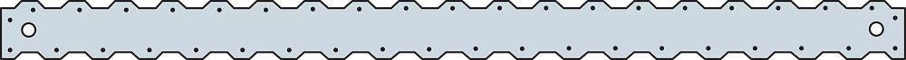 Simpson Strong-Tie ST6236 Strap Tie, 14 ga., Zinc Galvanized, 2-1/16" W x 33-13/16" L