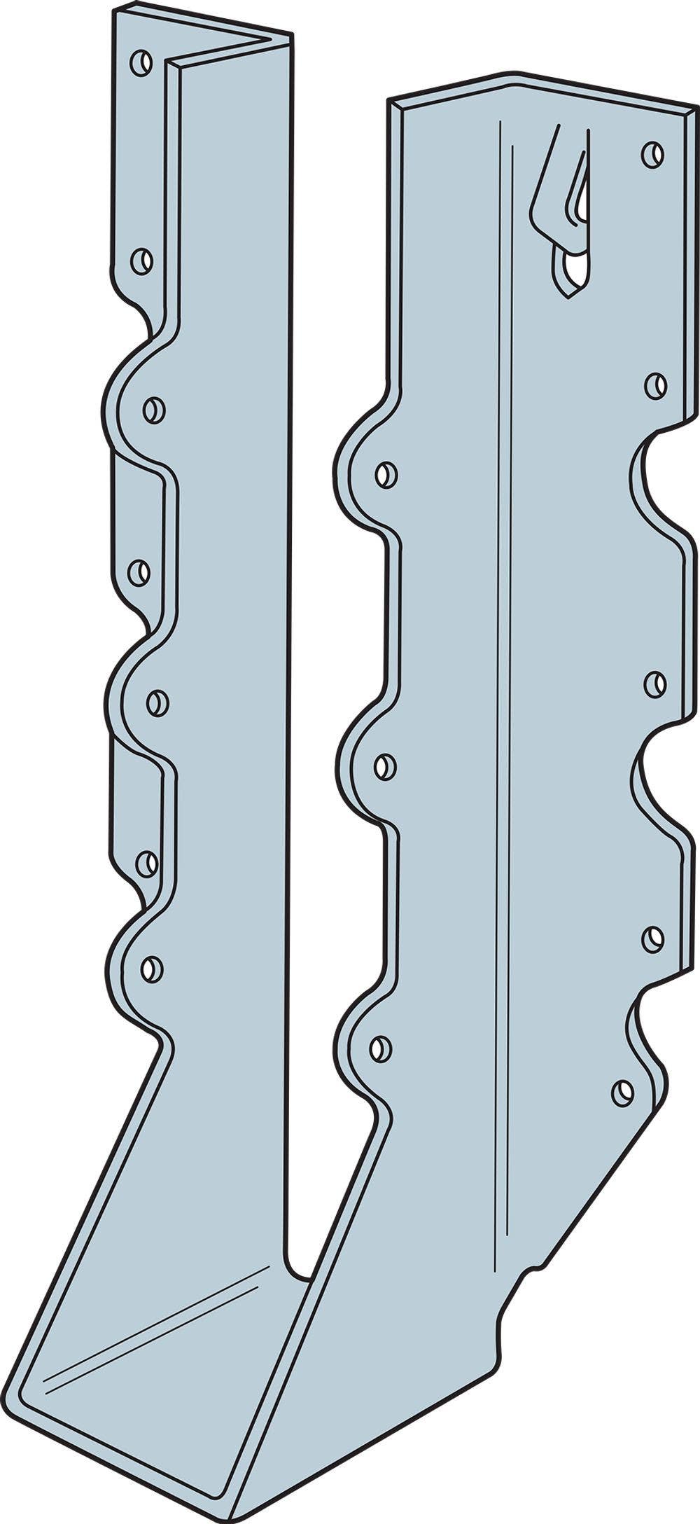 Simpson Strong-Tie U Face-Mount Joist Hanger, 16 ga., Zinc Galvanized