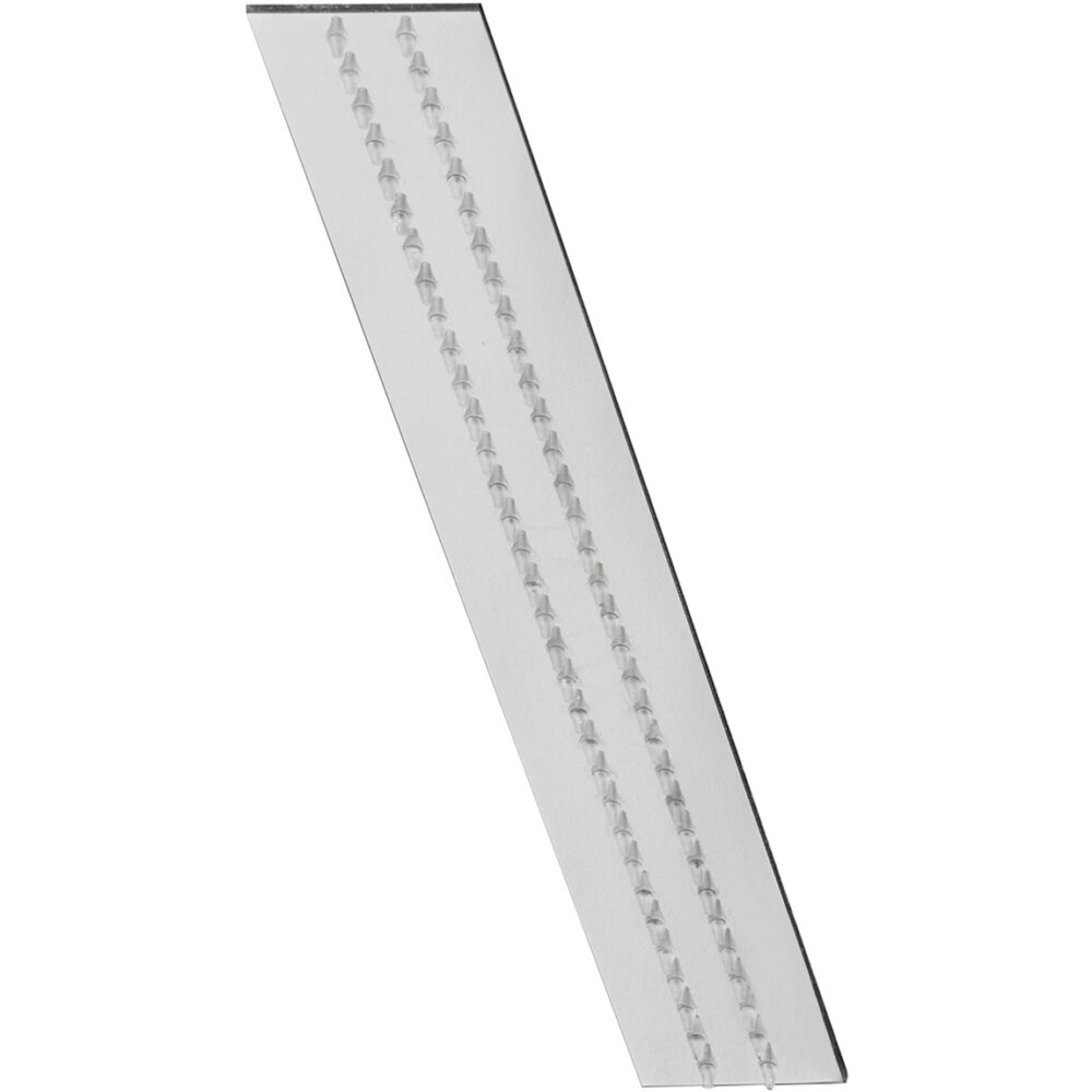 Rain Therapy PS ZI-31501-4 20" x 2" Rectangular Set Rain Head w/ Chromotherapy LED Light
