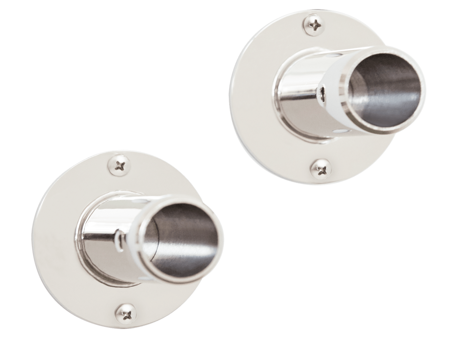 Seachrome SRF-570 Straight Post Flange for 1" Shower Rods w/ Exposed Screws