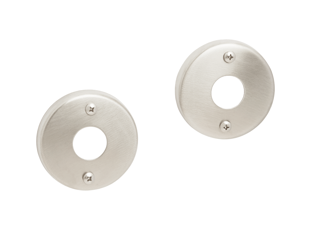 Seachrome SCM-63-F Exposed Screw Flange Set for 1" Shower Rod-Zinc Alloy, Polished Stainless Finish