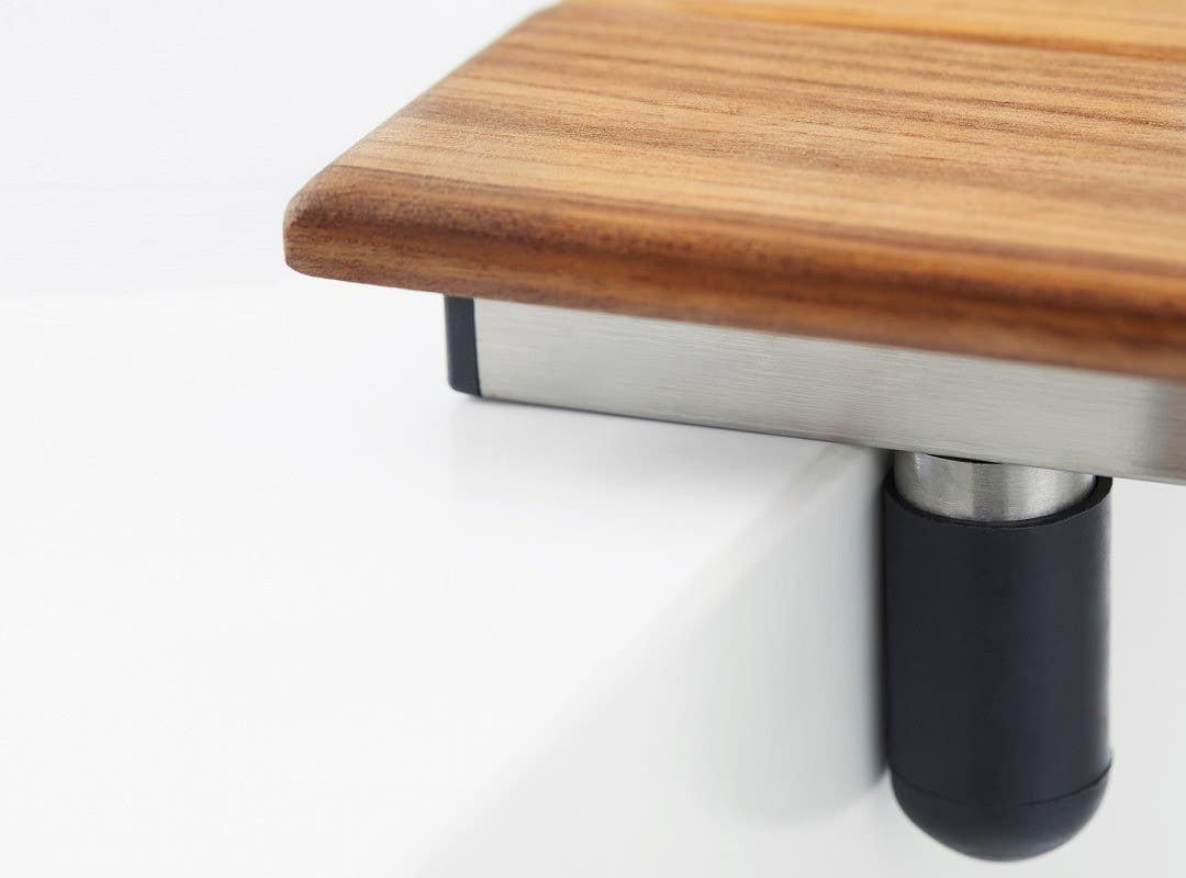 Seachrome STSB-300150 Bridgeport Removable Tub Seat w/ Natural Teak Wood 3" Slat