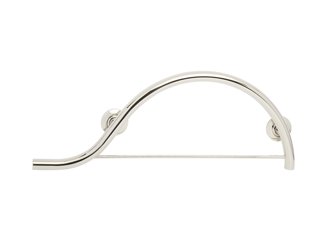 Seachrome GW Piano Curved Grab Bar with Towel Bar