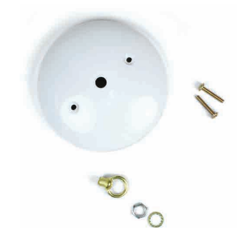 Jandorf 60211 5" White Modern Canopy Kit