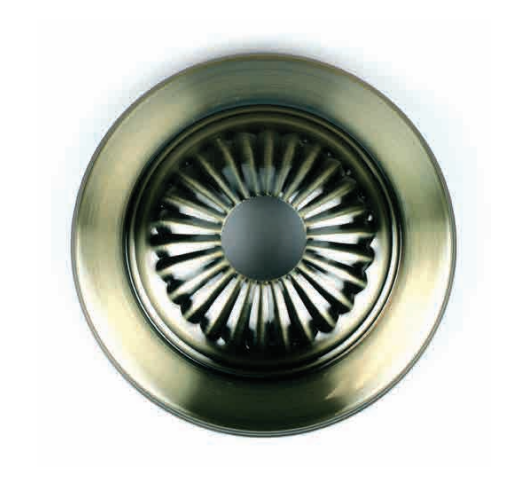 Jandorf 60212 5" Antique Brass Light Fixture Canopy