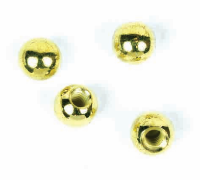 Jandorf 60250 3/8" Cap Nut, Brass Ball- 4pk.