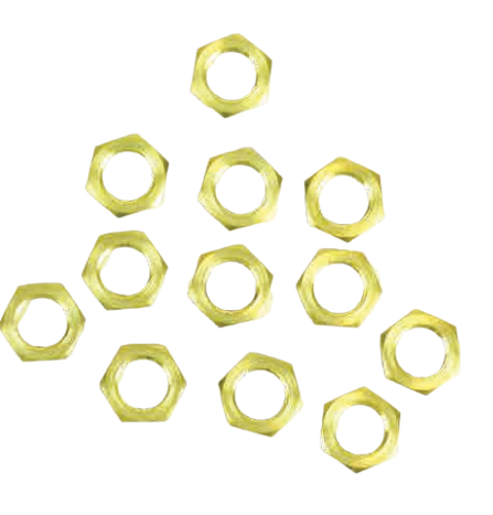Jandorf 60169 1/8IP Hex Nuts, Solid Brass, 12pk.