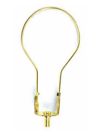 Jandorf 60120 Brass Lamp Shade Adapter, Clip-on