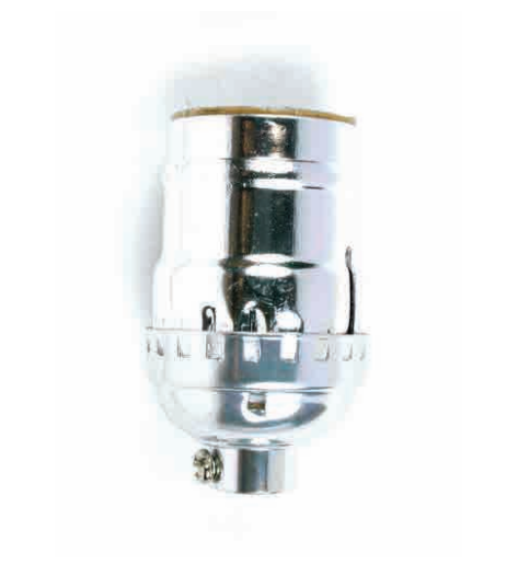 Jandorf 60400 Nickel Keyless Lamp Socket