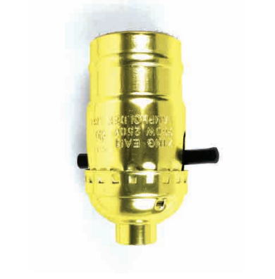 Jandorf 60407 Brass On/Off Push Through Socket