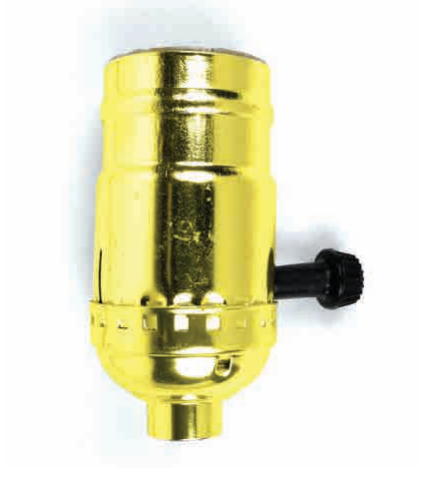 Jandorf 60408 Brass On/Off, Turn Knob Socket