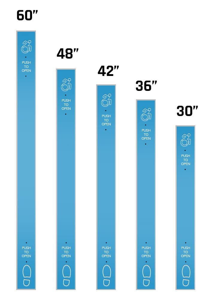 Deltrex HF107 Hand/Foot Push Plate Switch (Concealed Mount)