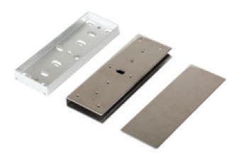 SECO-LARM E-941S-1K2/UQ Glass Door U-Bracket for 1,200-lb Series Electromagnetic Locks