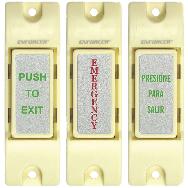 SECO-LARM SS-075C-PEQ Emergency & Push-to-Exit Button with Concealed Connections
