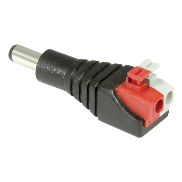 SECO-LARM CA-161P 2.1mm DC Plug-to-Terminal Block (Screwless)