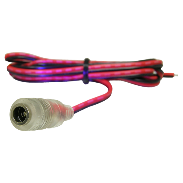 SECO-LARM CA-1510-3FLQ 3ft (0.9m) Illuminated Pigtail Connector, DC Jack