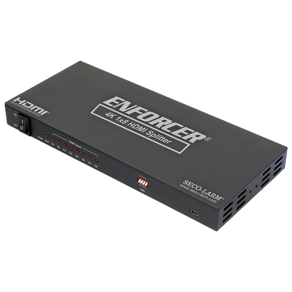 SECO-LARM MVD-AH18-01Q 4K HDMI Splitter - 8 HDMI Outputs