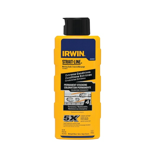 Irwin Tools 4935520 Permanent Staining Marking Chalk, Midnight Black, 6 oz.
