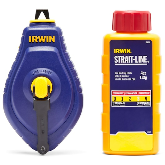 Irwin Tools IWHT48443BC 100' Strait Line 4-oz Blue Pro Chalk Reel
