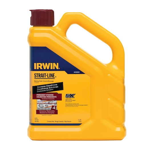 Irwin Tools 4935522 2 Lb. Strait Line Crimson Red Powder Chalk