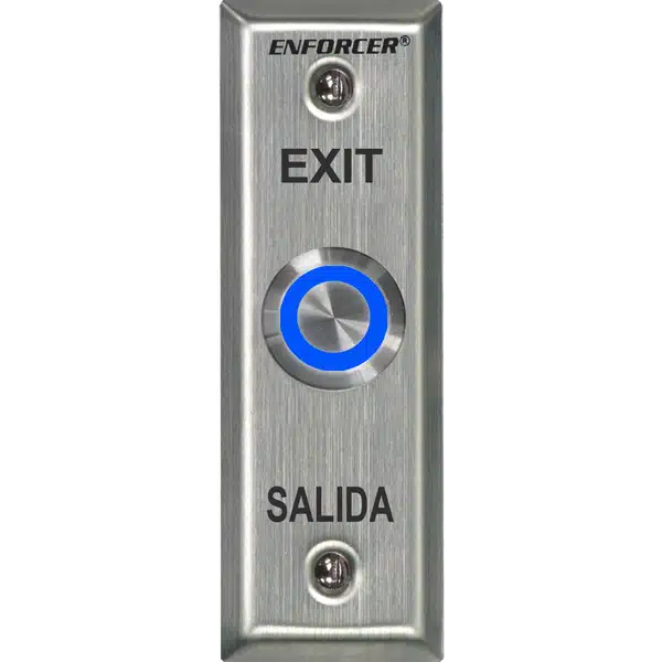 SECO-LARM SD-7175SGEX1Q Multicolor Illuminated Vandal-Resistant RTE Plate - Slimline