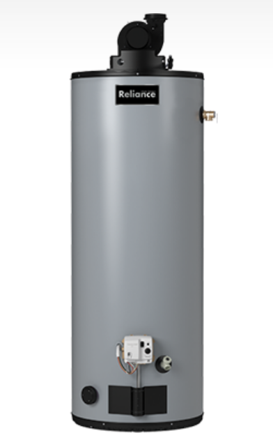 Reliance Water Heater 6-40-YBVIS-200 40 Gallon Non-Condensing Power Vent Natural Gas Hot Water Heater