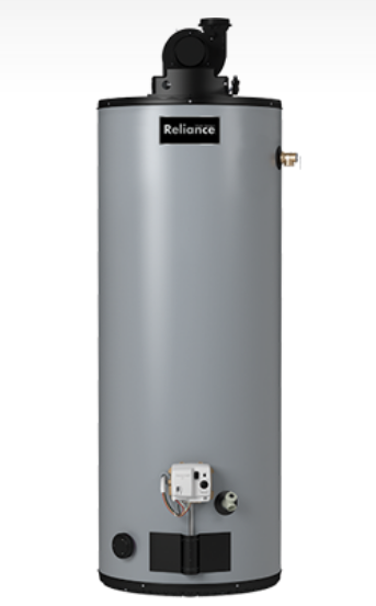 Reliance Water Heater 6-50-YBVIS-200 50 Gallon Non-Condensing Power Vent Natural Gas Hot Water Heater