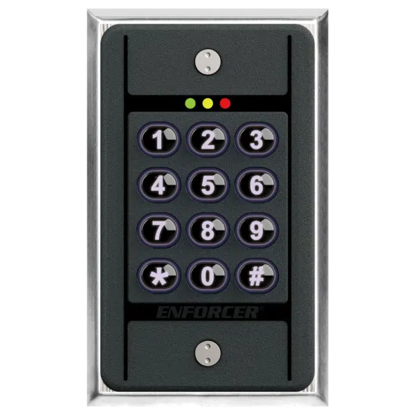 SECO-LARM SK-B111-PQ Bluetooth Access Controller - Indoor Single-Gang Keypad with Prox