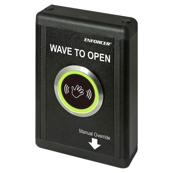 SECO-LARM SD-9773-KNEVQ Surface-Mount Wave-to-Open Sensor with Manual Override Button