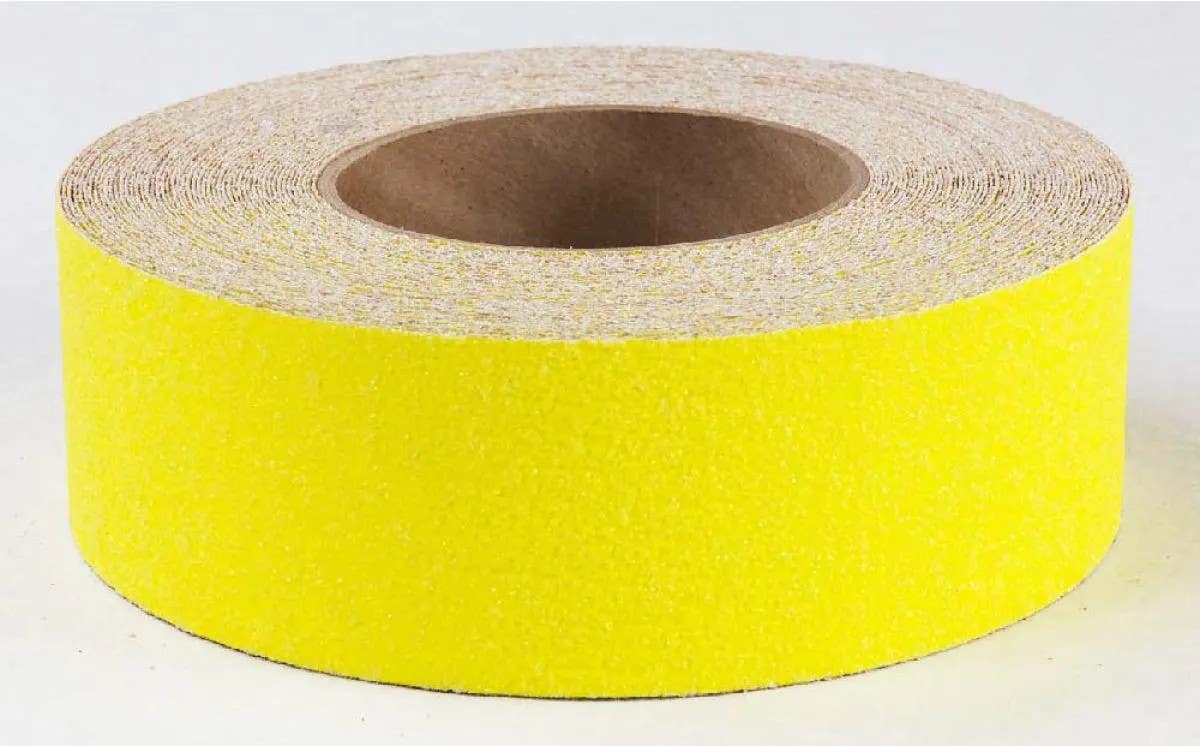AccuformNMC AGT660Y Color Grit Tape Roll, Yellow, 6" x 720"