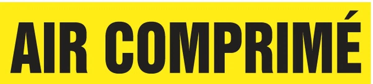 AccuformNMC CRPK22 French Pipe Marker, Air Comprime