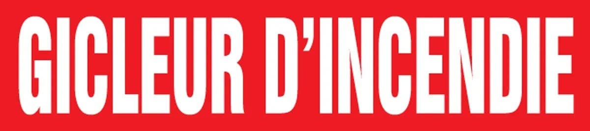 AccuformNMC CRPK324 French Pipe Marker, Gicleur D'Incendie, Red